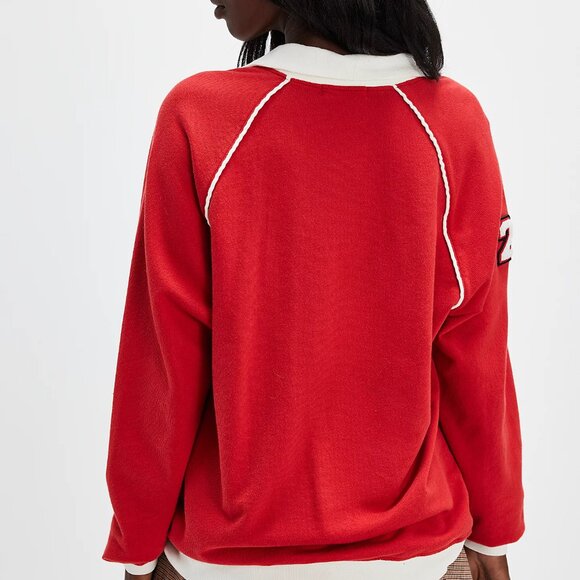 NEW! Free People Prep Sport Raglan Long-Sleeve Tee - Picture 6 of 6